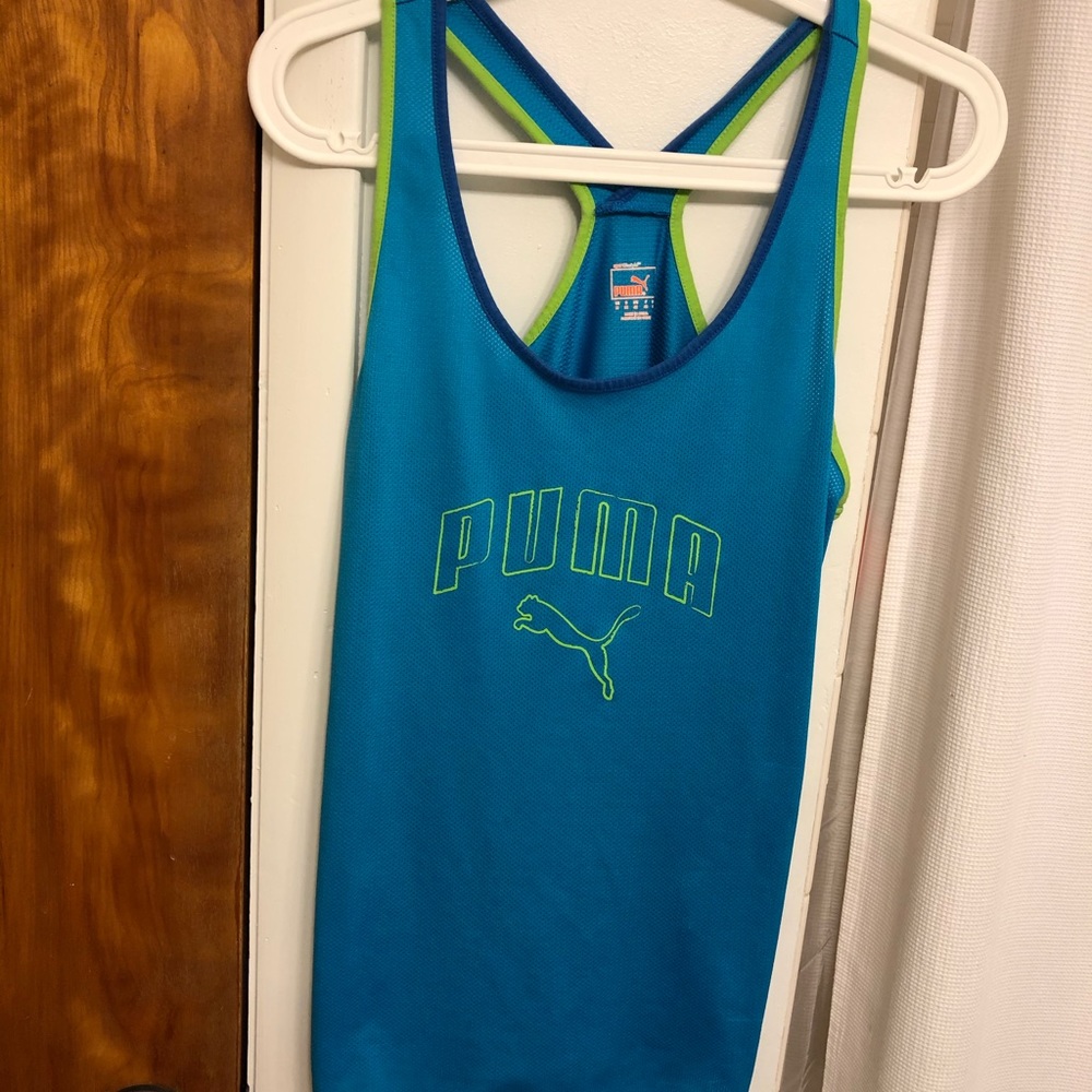 Turquoise Puma Jersey Tank